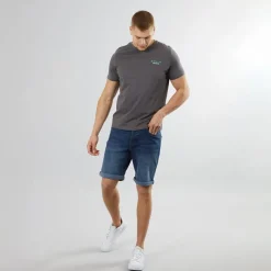 Bench Herre Vargel Denimshorts Blå Mørkeblå