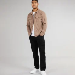 Discount Avant Garde Herre Varm Skjortejakke Mink Brun