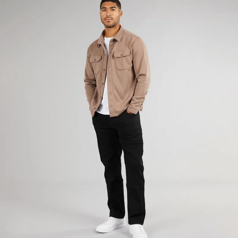 Discount Avant Garde Herre Varm Skjortejakke Mink Brun