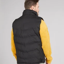 Outlet Trespass Herre Vatteret Vandafvisende Gilet Vest Sort