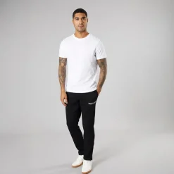 Hot JACK & JONES Herre Vesterbro Joggingbukser Med Åben Kant /Hvid Sort