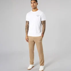 JACK & JONES Herre Vesterbro Joggingbukser Med Åben Kant Silver Mink/Hvid Lysebrun