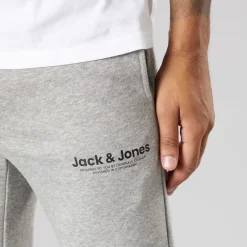 Outlet JACK & JONES Herre Vesterbro Open Hem Joggers Lys Grå Marl/​Sort Lgm/​Sort Lysegrå Mergel