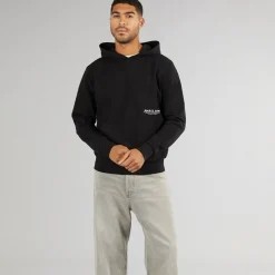 Best JACK & JONES Herre Vesterbro Side Hoodie Sort
