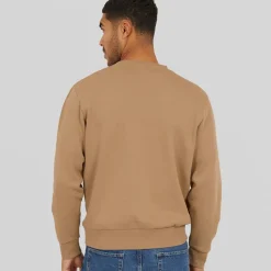 New JACK & JONES Herre Vesterbro Side Sweatshirt Sølv Mink/​Hvid Lysebrun