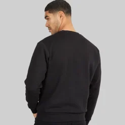 Discount JACK & JONES Herre Vesterbro Side Sweatshirt Sort/​Hvid