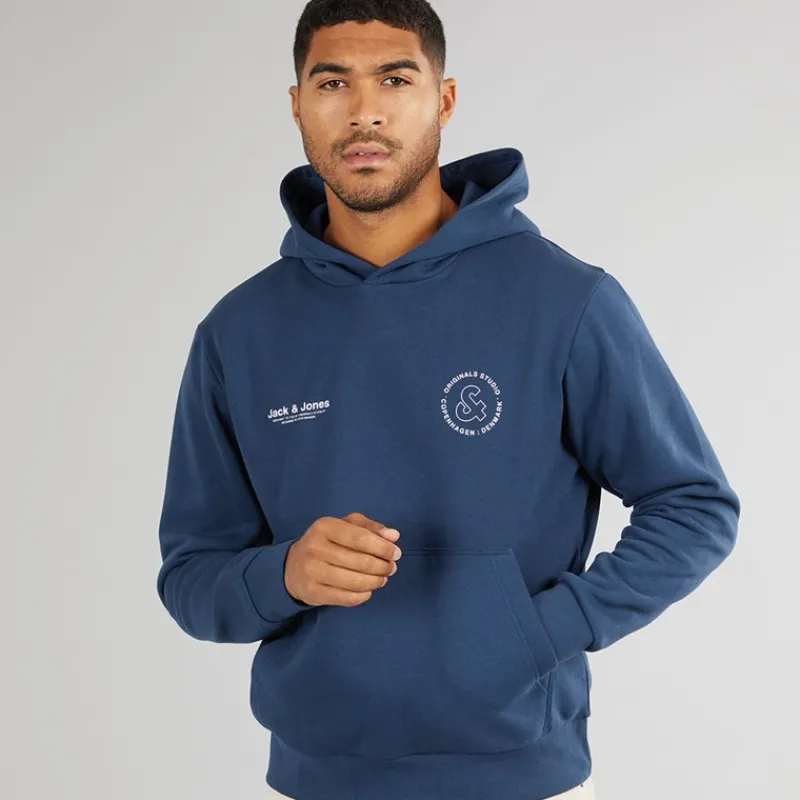 Best JACK & JONES Herre Vesterbro Sport Hættetrøje Insignia Blå Blå