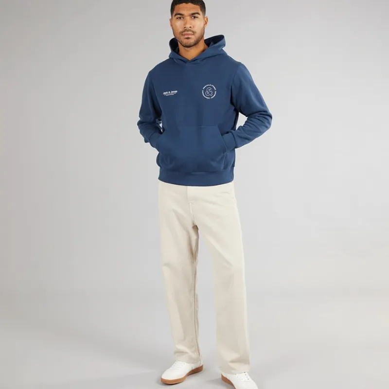 Best JACK & JONES Herre Vesterbro Sport Hættetrøje Insignia Blå Blå