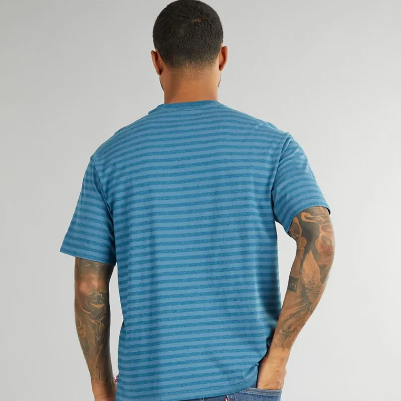 Best Levi's Herre Vintage Fit T-shirt Stribe Serif Logo Hampton Bay