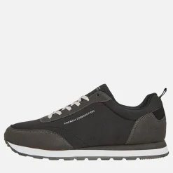 New French Connection Herre Wen Logo Sneakers Grå Meget Mørk Grå