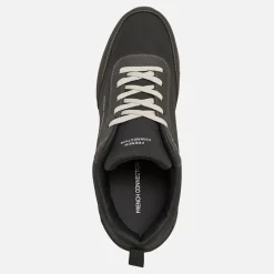New French Connection Herre Wen Logo Sneakers Grå Meget Mørk Grå