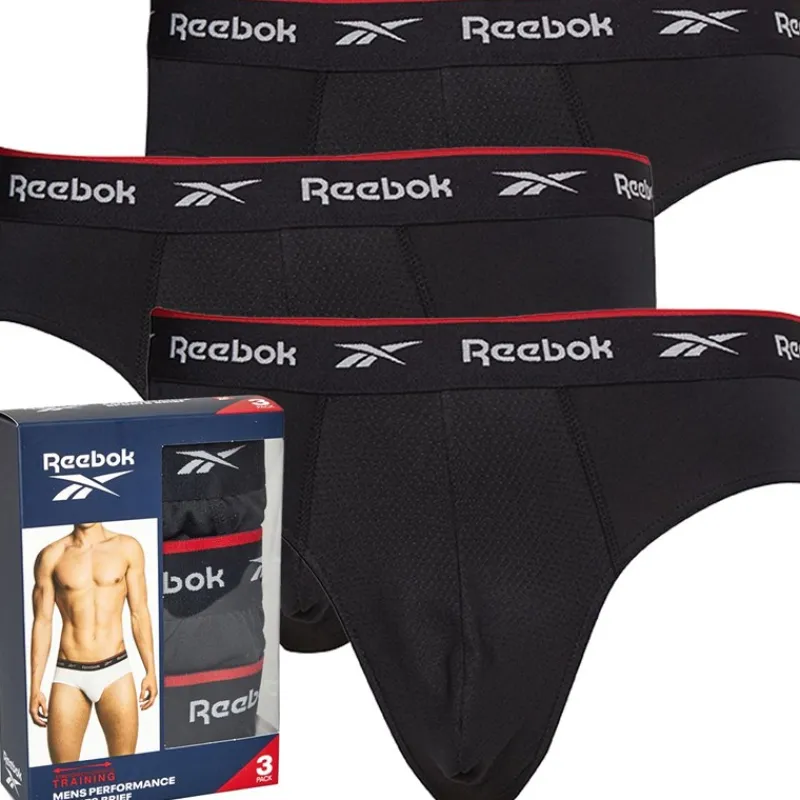 Clearance Reebok Herre Wiggins Performance 3-pak Slips Sort