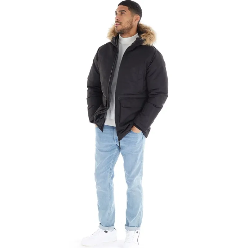 Sale JACK & JONES Herre Wing Parka Jakke Sort