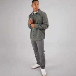 Best Indicode Herre Yuno Overshirt Castor Grå Grågrøn