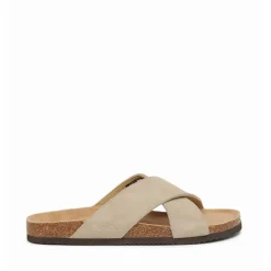 Online Bench Herresandaler med krydsremme Taupe