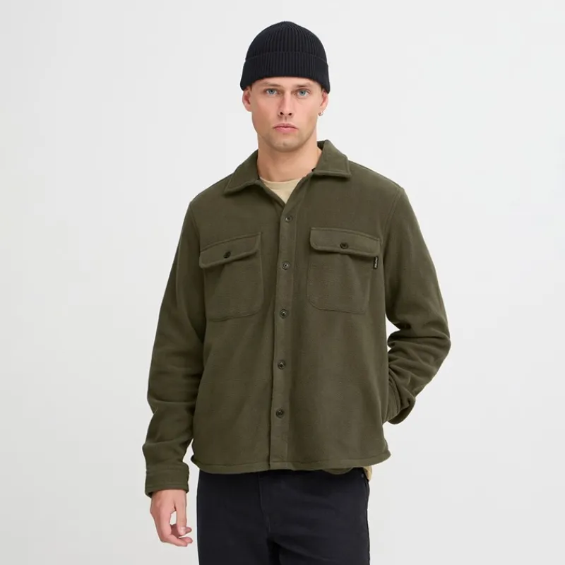 Sale Blend Herreskjorte Forest Night Mørk khaki