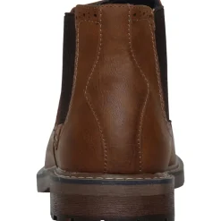Best Deakins Herresko Chelsea Støvler Tan Eastside Brogue Gyldenbrun