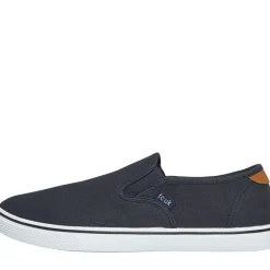 French Connection Herresko FCUK Deck Slip On Canvas Pumps Blå Marineblå