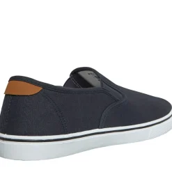 French Connection Herresko FCUK Deck Slip On Canvas Pumps Blå Marineblå