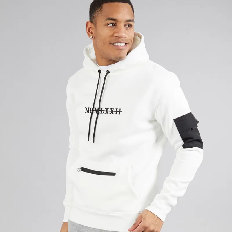 Discount Brave Soul Hættetrøje i cremefarvet til herre Off-white