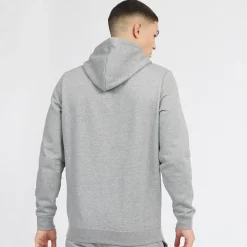 Clearance Puma Hættetrøje med lille logo Herre Essentials Mellemgrå Meleret Grå
