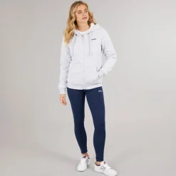 Outlet Bench Hættetrøje med lynlås og teddyforing Grå Marle til kvinder Lysegrå Mergel