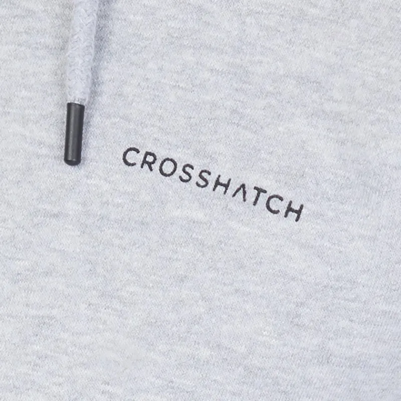 New Crosshatch Hættetrøje og Joggingbukser Sæt Grå Melange herre Grå Mergel
