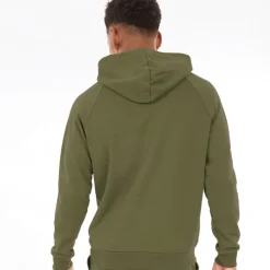 Best Under Armour Hættetrøje til Herre UA Rival Fleece Logo Marine OD Grøn/​Hvid Grøn