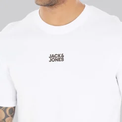 Hot JACK & JONES T-shirt til Herre Klassisk Hvid