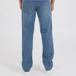 Bench Jeans til Herre Jeffers Løstsiddende Mid Blå Vask Mellemblå