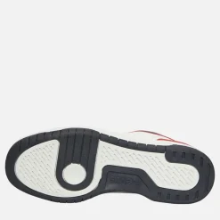 Clearance Levi's Junior Dereck Hi Top Sneakers Navy Rød 0218 Hvid