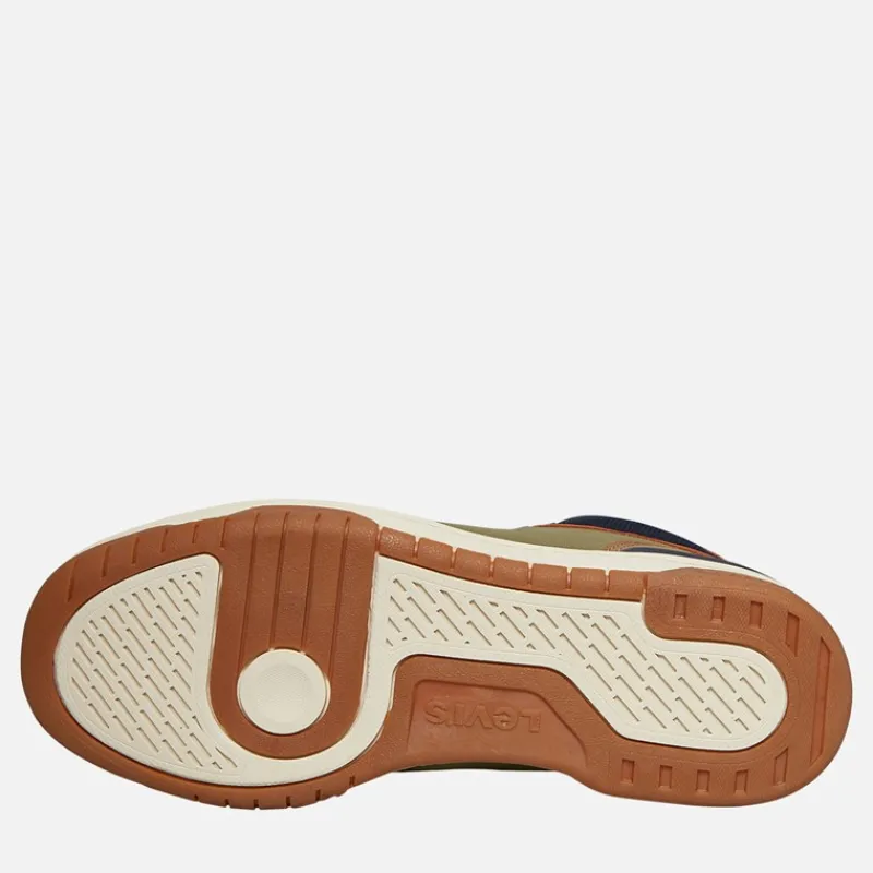 Discount Levi's Junior Dereck Sneakers Navy / Khaki 1691 Marineblå