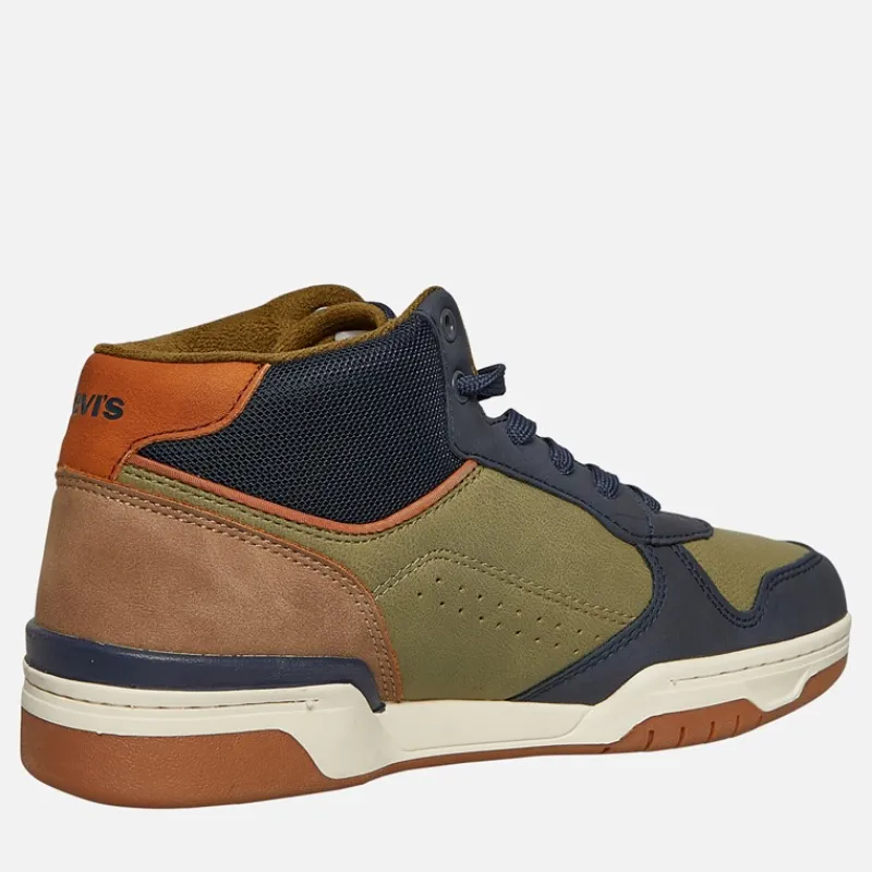 Discount Levi's Junior Dereck Sneakers Navy / Khaki 1691 Marineblå