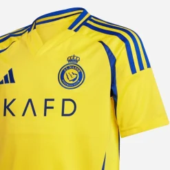 Clearance adidas Junior Drenge ANFC Al-Nassr 24/​25 Hjemme Trøje Impact Yellow/​Royal Blue