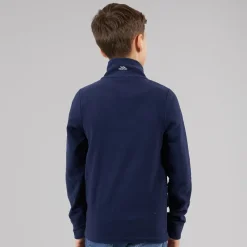 Online Trespass Junior Drenge Masonville 1/​2 Lynlås Mikro Fleece Blå Blå
