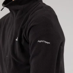 Online Trespass Junior Drenge Masonville 1/2 Lynlås Mikro Fleece Sort