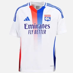 adidas Junior Drenge OL Olympique Lyon 24/25 hjemme trøje Hvid