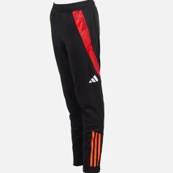 New adidas Junior Drenge OL Olympique Lyon træningsbukser Sort/​App Solar Red