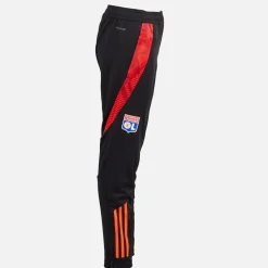 New adidas Junior Drenge OL Olympique Lyon træningsbukser Sort/​App Solar Red