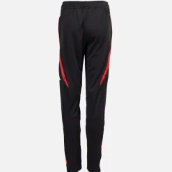 New adidas Junior Drenge OL Olympique Lyon træningsbukser Sort/​App Solar Red