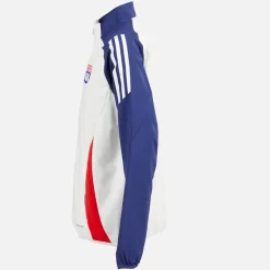 New adidas Junior Drenge OL Olympique Lyon præsentations jakke White Tint/​Midnight Indigo/​Bright Red