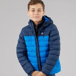 Clearance Trespass Junior Drenge Oskar Vatteret Hættejakke Navy / Blå