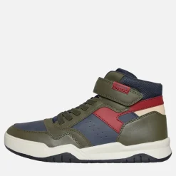 GEOX Junior Drenge Perth høj top sneakers Military/Navy Flerfarvet