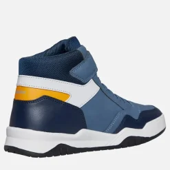 Hot GEOX Junior Drenge Perth høj top sneakers Avio/Grå Blå