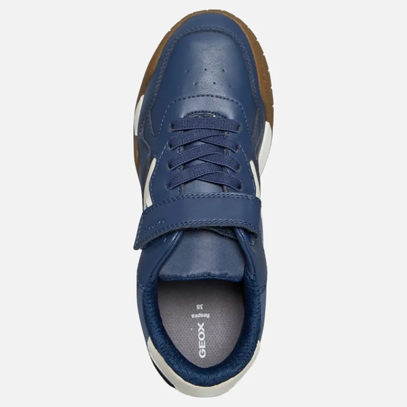 GEOX Junior Drenge Rann træningssko navy/lys elfenben Navy/Lt Ivory Marineblå