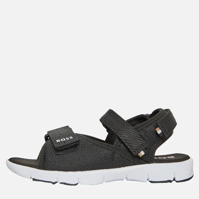 Hot BOSS Junior Drenge Sandaler med Remme Sort