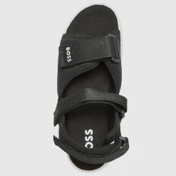 Hot BOSS Junior Drenge Sandaler med Remme Sort