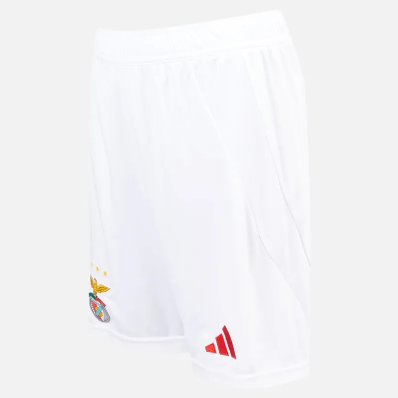 Outlet adidas Junior Drenge SLB Benfica 24/25 hjemme shorts Hvid