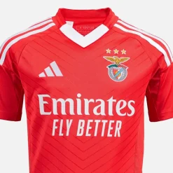 Clearance adidas Junior Drenge SLB Benfica 24/25 hjemme trøje Benfica Red
