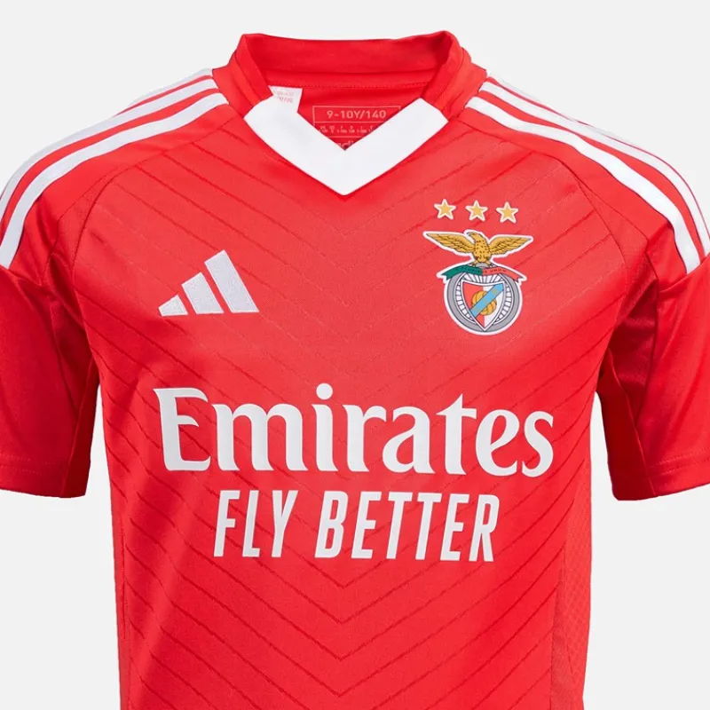 Clearance adidas Junior Drenge SLB Benfica 24/25 hjemme trøje Benfica Red